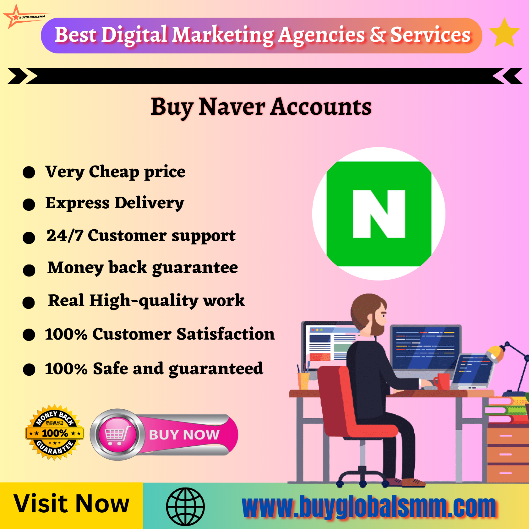 Buy Naver Accounts-100% Verified PVA Naver account & cheap..