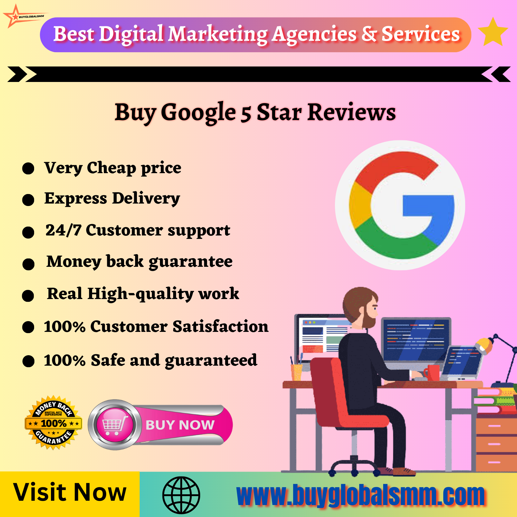 Buy Google 5 Star Reviews-100% trusted reviews, & permanent.